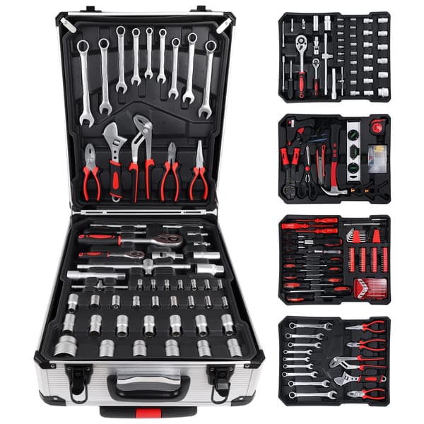 Værktøjsvogn, Multi-lags Design, Bærbar med Låsemekanisme,399PCS