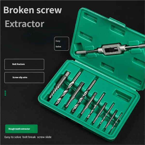 Extractor Sæt, Holdbart Stål, Alsidig Kompatibilitet,Brun