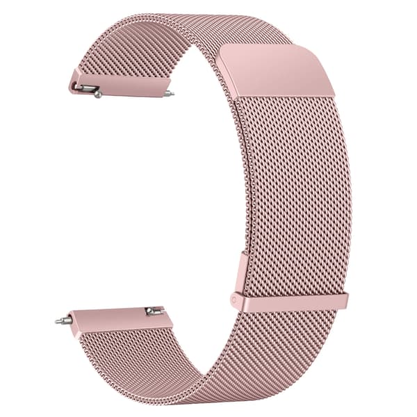 Klockarmband, Milanese Design, Magnetisk Stängning,20mm-e, Rosaröd