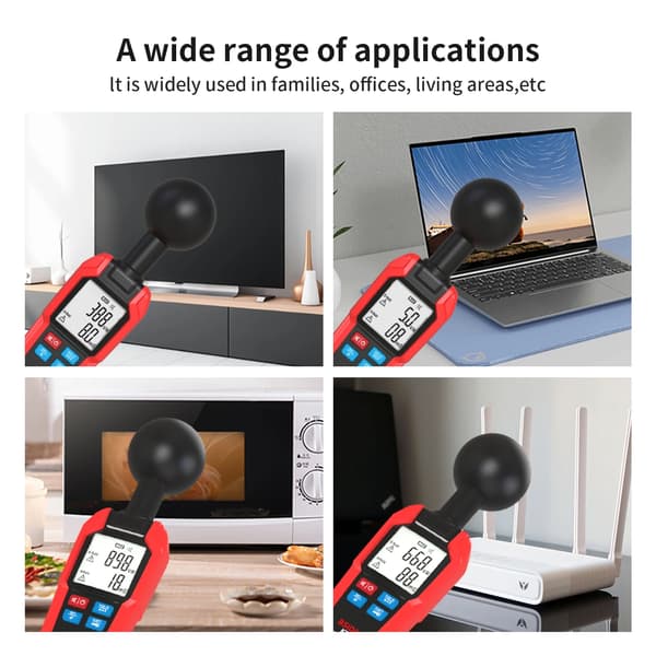 EMF-mätare, bärbar design, automatisk larmfunktion,BSIDE K7