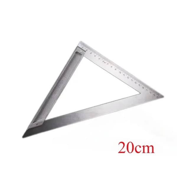 Triangulär Linjal, Hållbar Aluminiumlegering, Mångsidigt Mätverktyg,Enkel typ