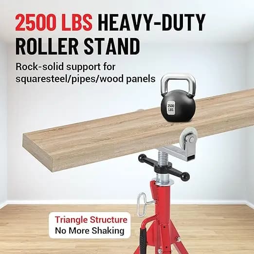 Rørstativ, Heavy Duty, Justerbar Højde,8 tommer