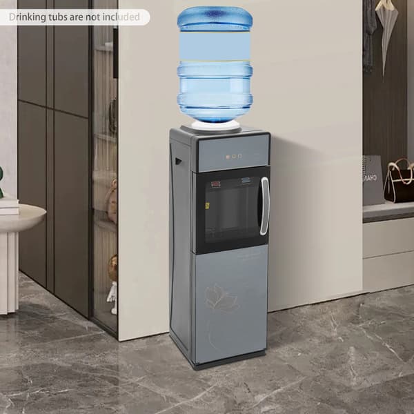 Vanddispenser, Toplæsning Design, Varme og Kolde Vandmuligheder,sort