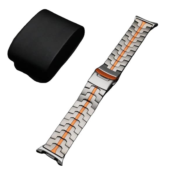 Urrem, Rustfrit Stål, Alsidig Kompatibilitet,titanium orange-S, Galaxy 8 Classic-b