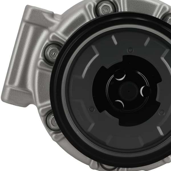 A/C-kompressor, aluminium, längd 28 cm, kompatibel med BMW E60 E61 520-535 7-serie E65 E66, ISO9000-certifierad