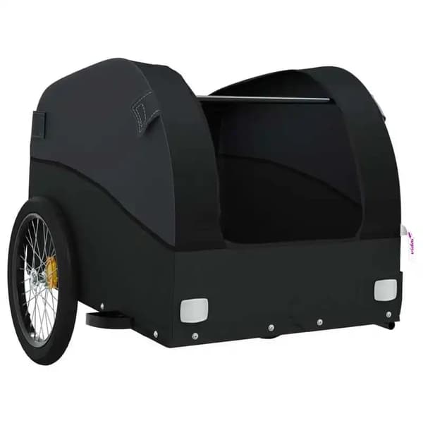 Cykeltrailer, 45 kg belastningsevne, robust jernramme,Sort