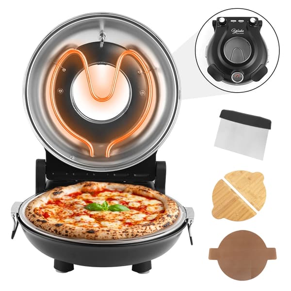 Elektrisk Pizzaugn, Inomhusbruk, Precise Temperaturkontroll,SVART-LMC