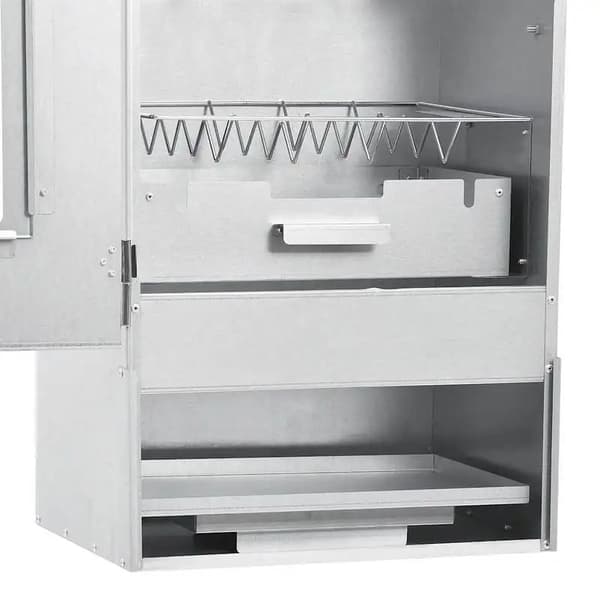 Rökare, Galvaniserad Stålstruktur, Inbyggd Termometer,VIT
