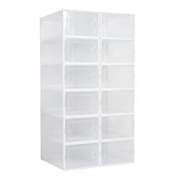 Skoorganisatör, Stapelbar Design, Mångsidig Förvaring,12st/set