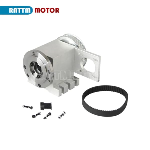 CNC 4:e axelsystem, Precision K11 80mm chuck, 65mm tailstock, högpresterande stegmotor