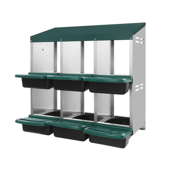 Hönsnäste, 6 Fack, Hållbar Design,grön