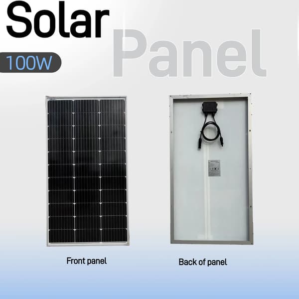Solpanel, Hög Effektivitet, Hållbar Konstruktion,100W*2
