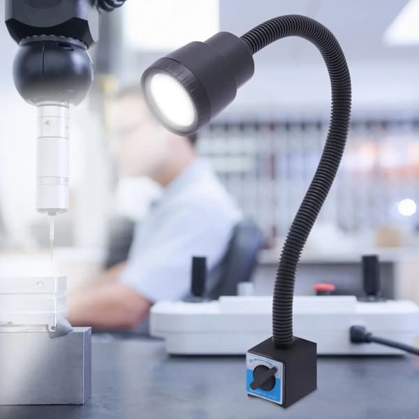 LED Arbejdslys, Magnetisk Base, Fleksibel Gåsehal,sort