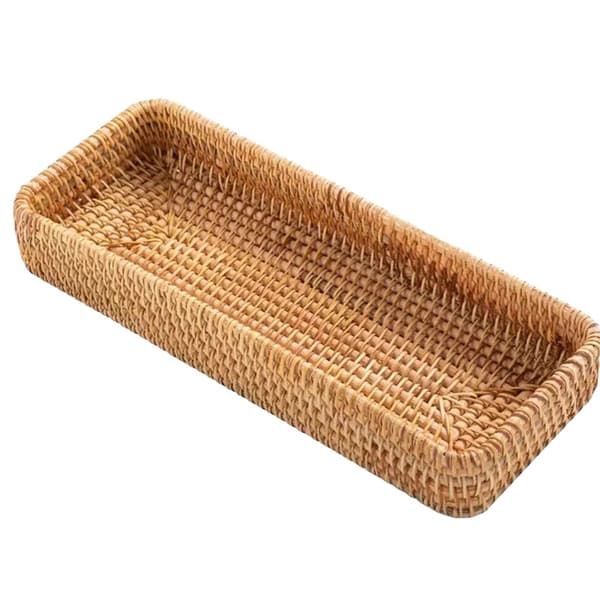 Förvaringskorg, Bambumaterial, Mångsidig Design,Blå