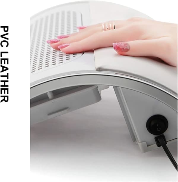 Nageldammsugare, kraftfulla fläktar, ergonomisk design,VIT