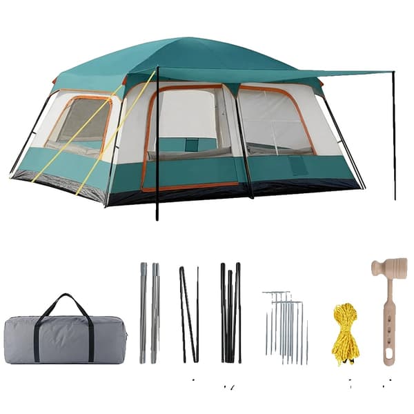 Campingtelt, Rummelig Design, Hurtig Opsætning,grøn