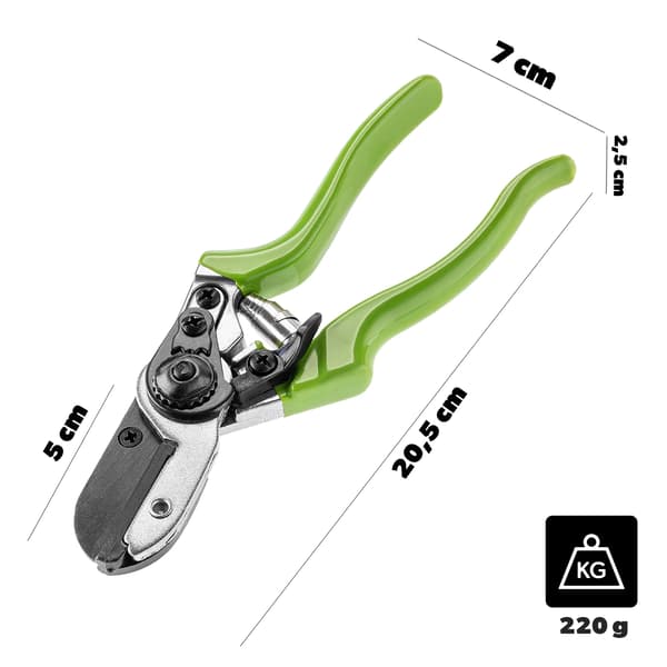 Beskærersaks, Ergonomisk Design, Kulstofstål Blade,grøn