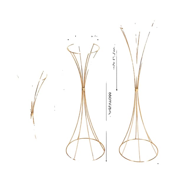 Blomsterställ, Hållbar Metallkonstruktion, Mångsidig Design,M, Guld
