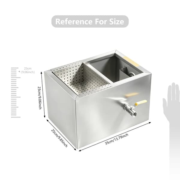 Olje-vattenseparator, 18-20L kapacitet, automatisk drift,Silver