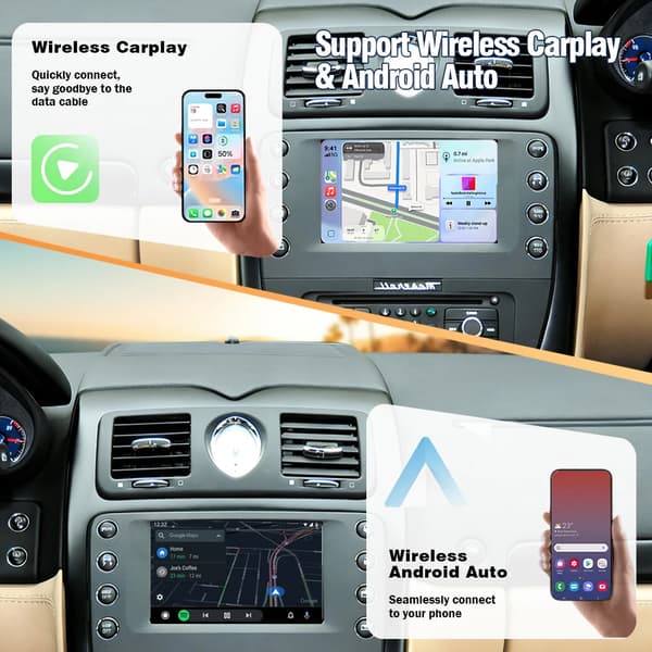 CarPlay-adapter, understøtter Android Auto, multimedieintegration,Maserati 2008-2012