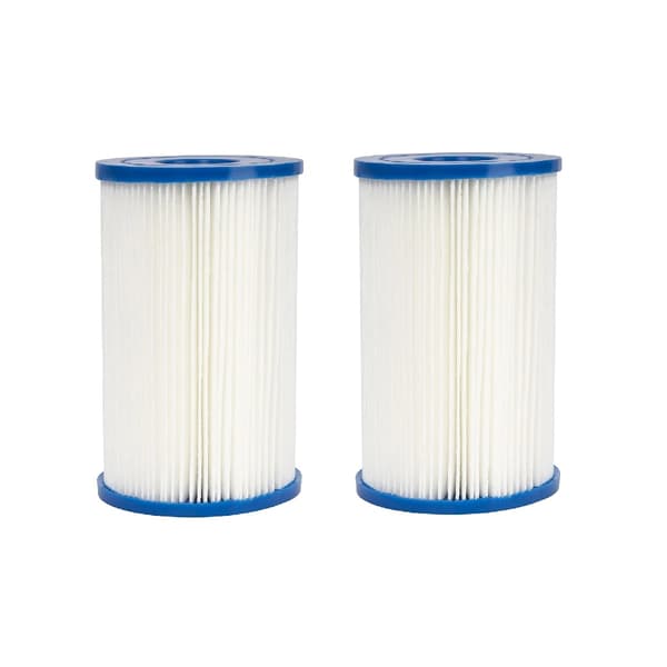 Filterpatron, kompatibel med spapooler, lätt att underhålla,2 Pcs