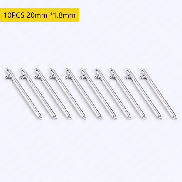 Ure Spring Barer, Hurtigfrigivelsesdesign, Holdbart Rustfrit Stål,10stk 20mm 1.8mm