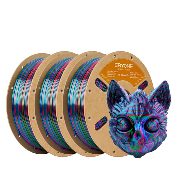 3D-printer filament, PLA-material, 1,75 mm diameter,Rød Blå Grøn 3