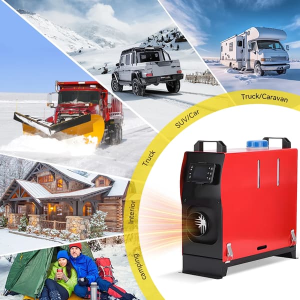 Bilvarmer, 8000W Effekt, Diesel Luftvarmesystem,EU stik, 8000W