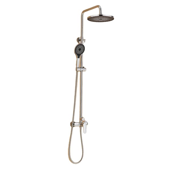 Bruserkolonne, Rustfrit Stål, 3 Funktioner Håndbruser,Ny - 10 tommer