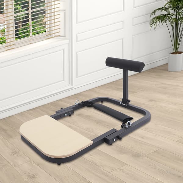 Hip Thrust Maskine, Holdbar Konstruktion, Justerbar Modstand,sort