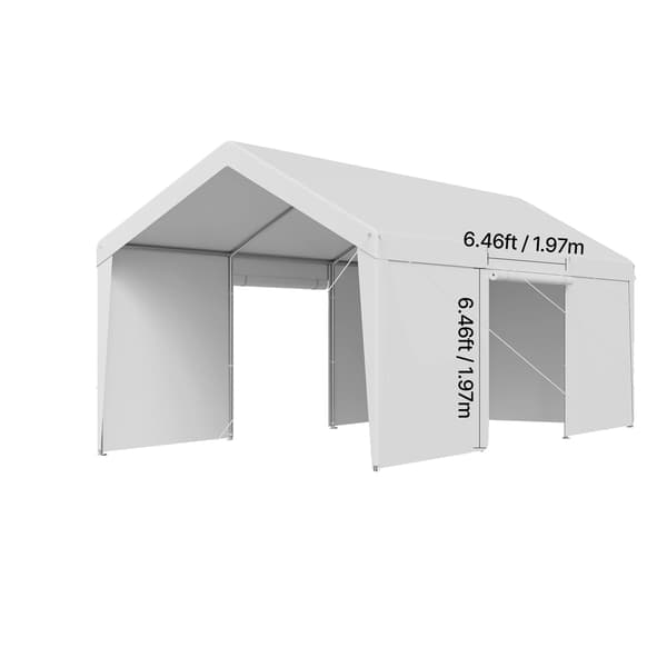 Carport, Hållbar Konstruktion, Allvädersskydd,12x20ft
