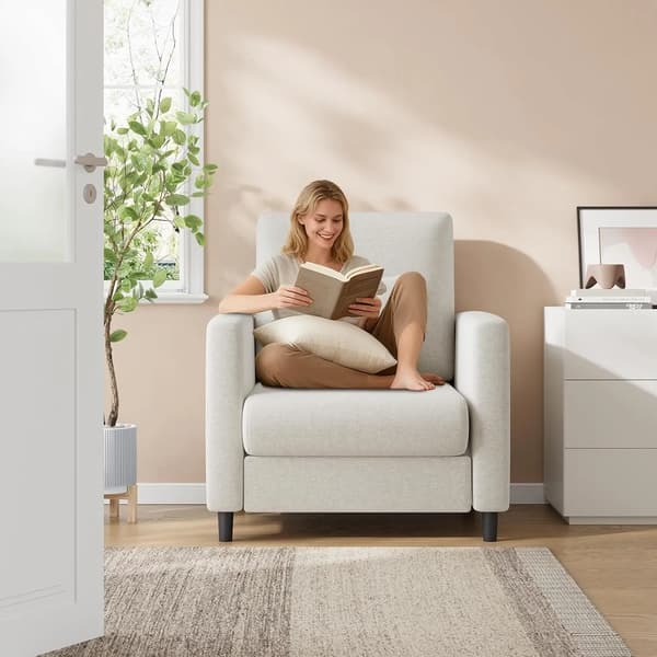 Accent Stol, Moderne Design, Komfortabel Siddeplads,Beige