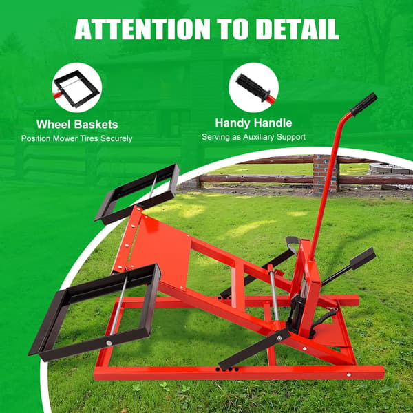 Hydraulisk Lyftjack, Hög Lastkapacitet, Justerbar Lyft Höjd,RÖD
