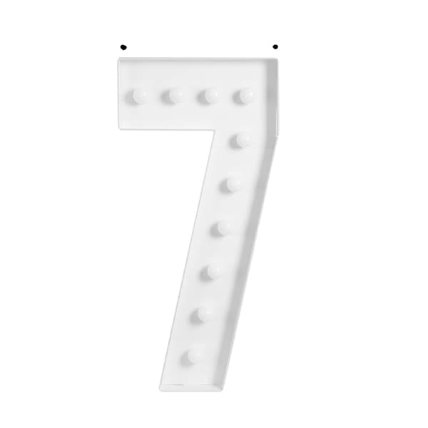 LED Nummerlampe, Energi Effektiv, Robust Konstruktion,100cm, HVID, 7