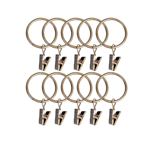 Gardinstangsringe & Spænder, Metal Design, Moderne Stil,Bronze-25mm-a, 30pcs