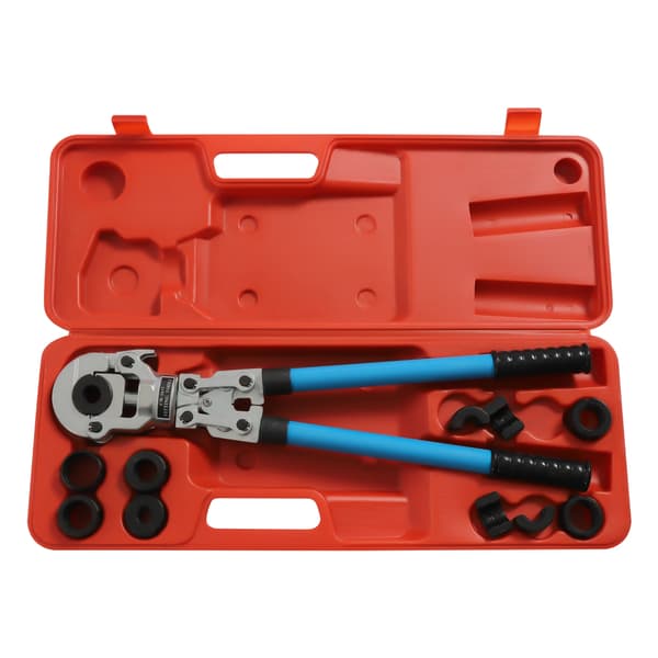 Hydraulisk Kramptång, 360° Rotatable Huvud, 9 Formar Inkluderade,MULTI