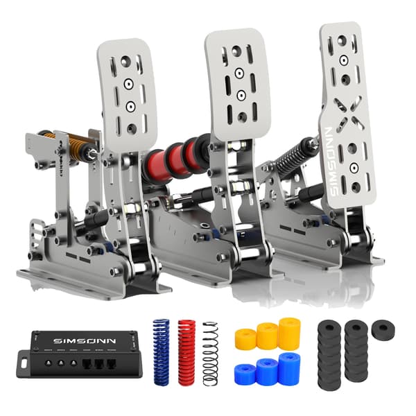 Sim Racing Simulator Pedaler, PC Kompatibilitet, USB 3.0 Forbindelse,Plus X Sliver P3-H3
