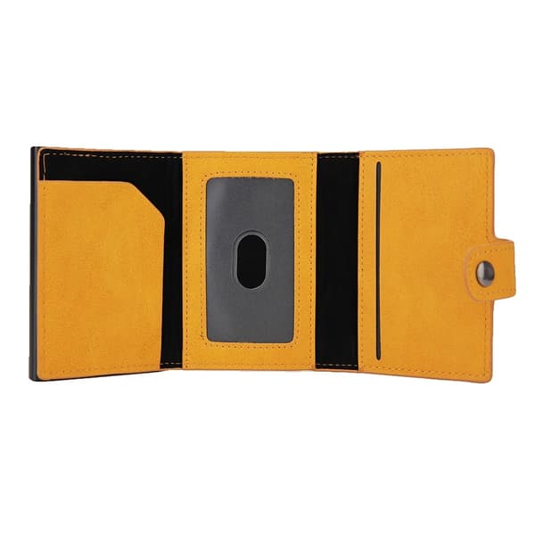 Kortholder, RFID-beskyttelse, kompakt design,GUL