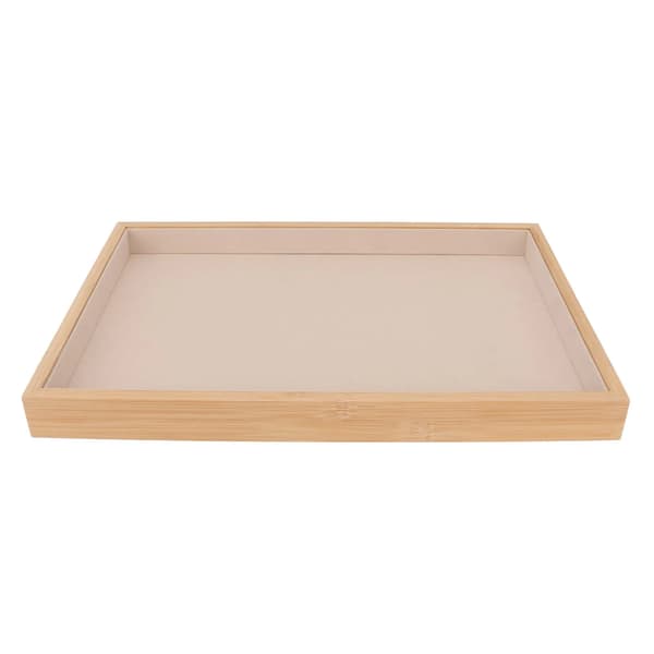 Smyckesfat, Elegant Trädesign, Repfria,Beige