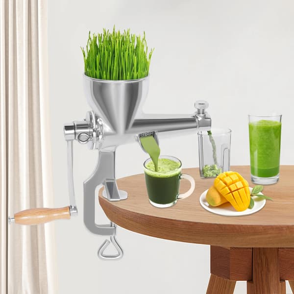 Juicer, Manuell Drift, Hållbara Material,Ljusgrå, L