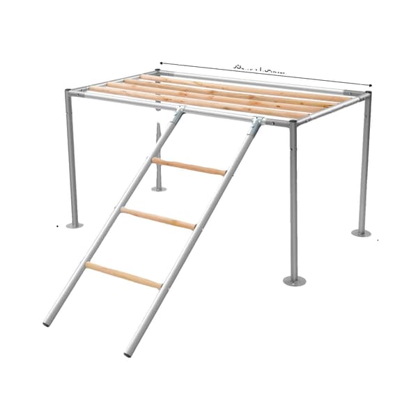Kylling Perch, Trædesign, Integreret Stige,Gul