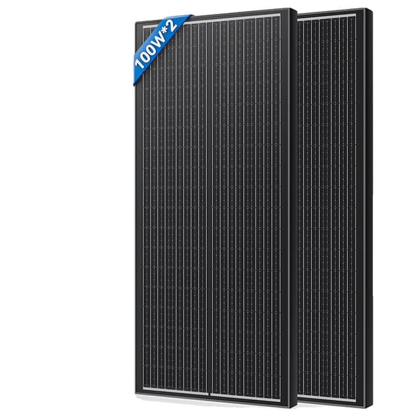 Solpanel, Hållbar Konstruktion, Hög Effektivitet,100W 2Pcs