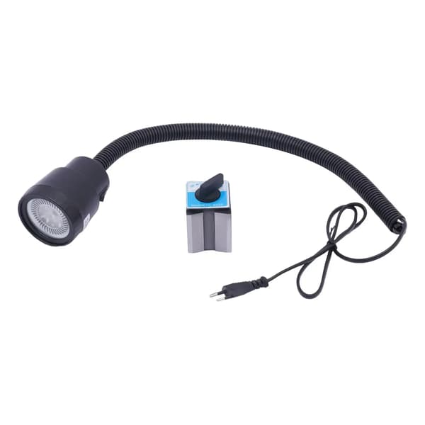 Maskinlampe, Magnetisk Base, IP50 Vandtæt,sort