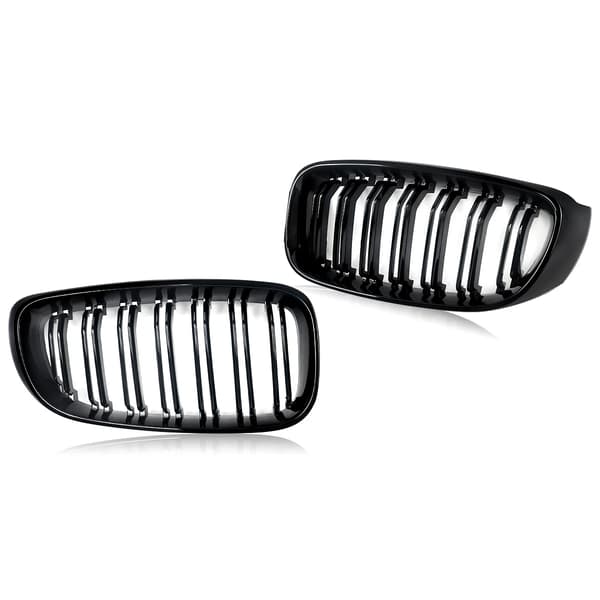 Frontbumpergrill, Holdbart ABS-plast, Direkte erstatning,Dobbelt Slats