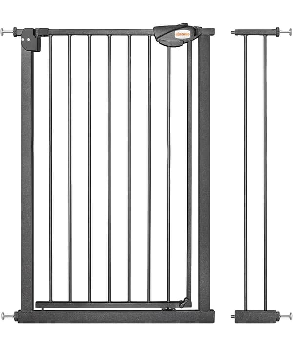 Säkerhetsgrind, Automatisk Stängning, Dubbel Låsning System,85*94cm