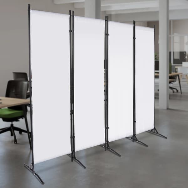 Rumsavdelare, Fällbar Design, Modern Stil,Vit