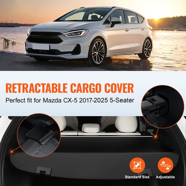 Lastskydd, utdragbar design, integritetsskydd,Mazda CX-5