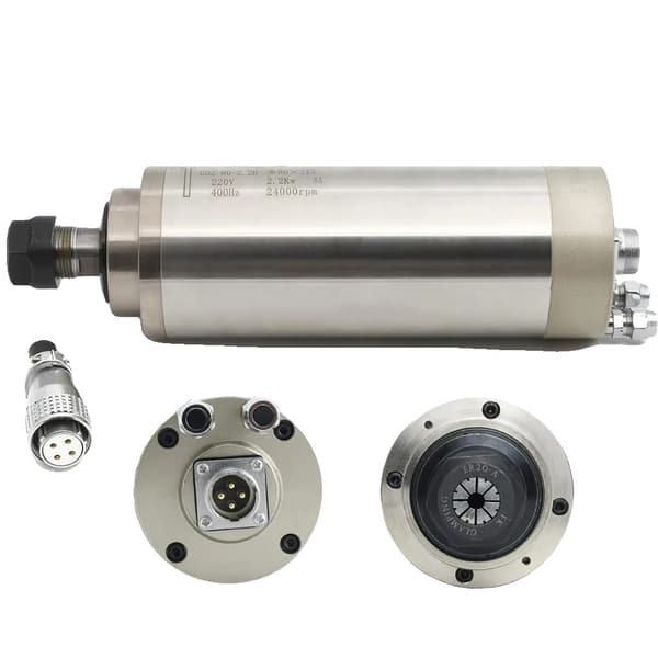 CNC-fräsmotor, vattenkylning, robust prestanda,Bara spindel