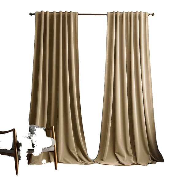 Gardiner, Termiskt Isolerade, Modern Stil,2 Paneler-a, Bärnsten, 132X213cm