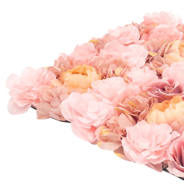 Kunstig Blomster Vægpanel, Realistisk Design, Vedligeholdelsesfri,pink